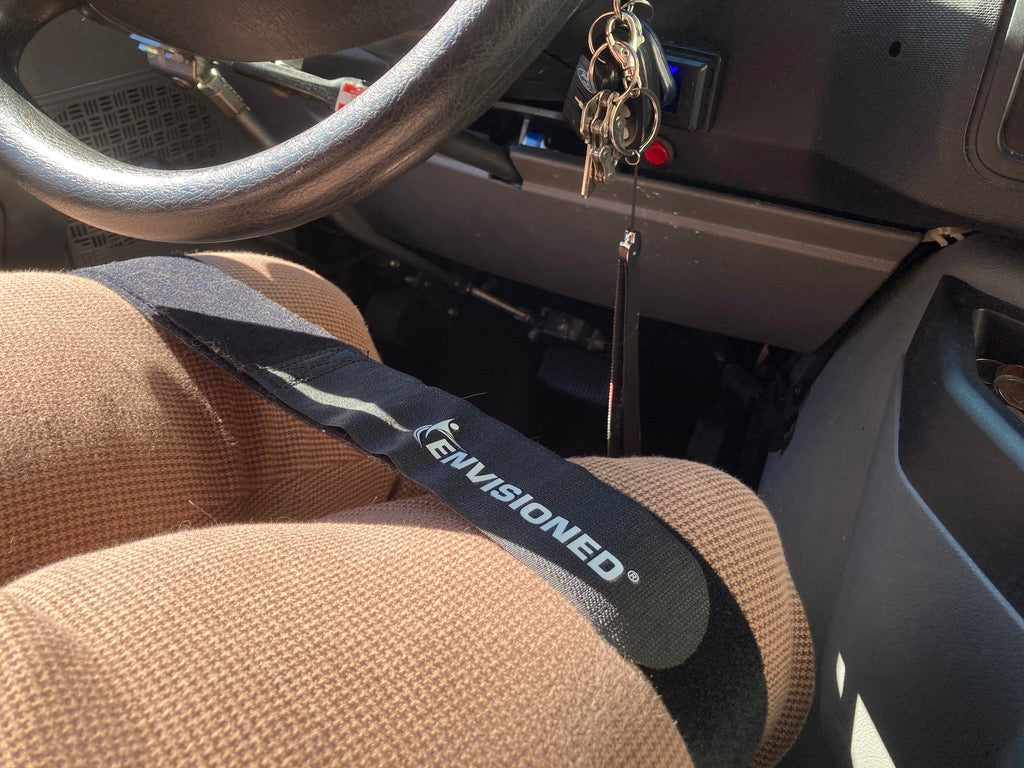 Wheelchair User Finds the Velour Cinch Straps a Great Fit