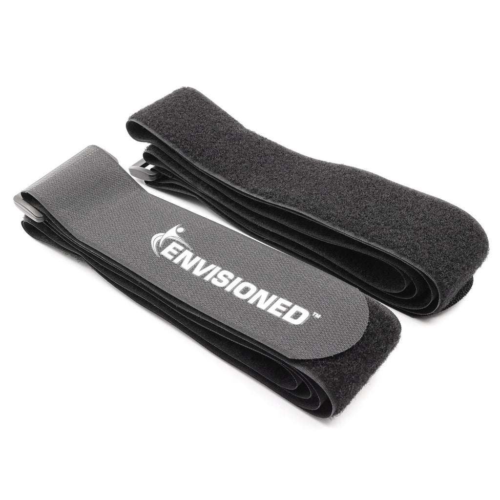 Black Reusable Luggage Straps (2 Pack)