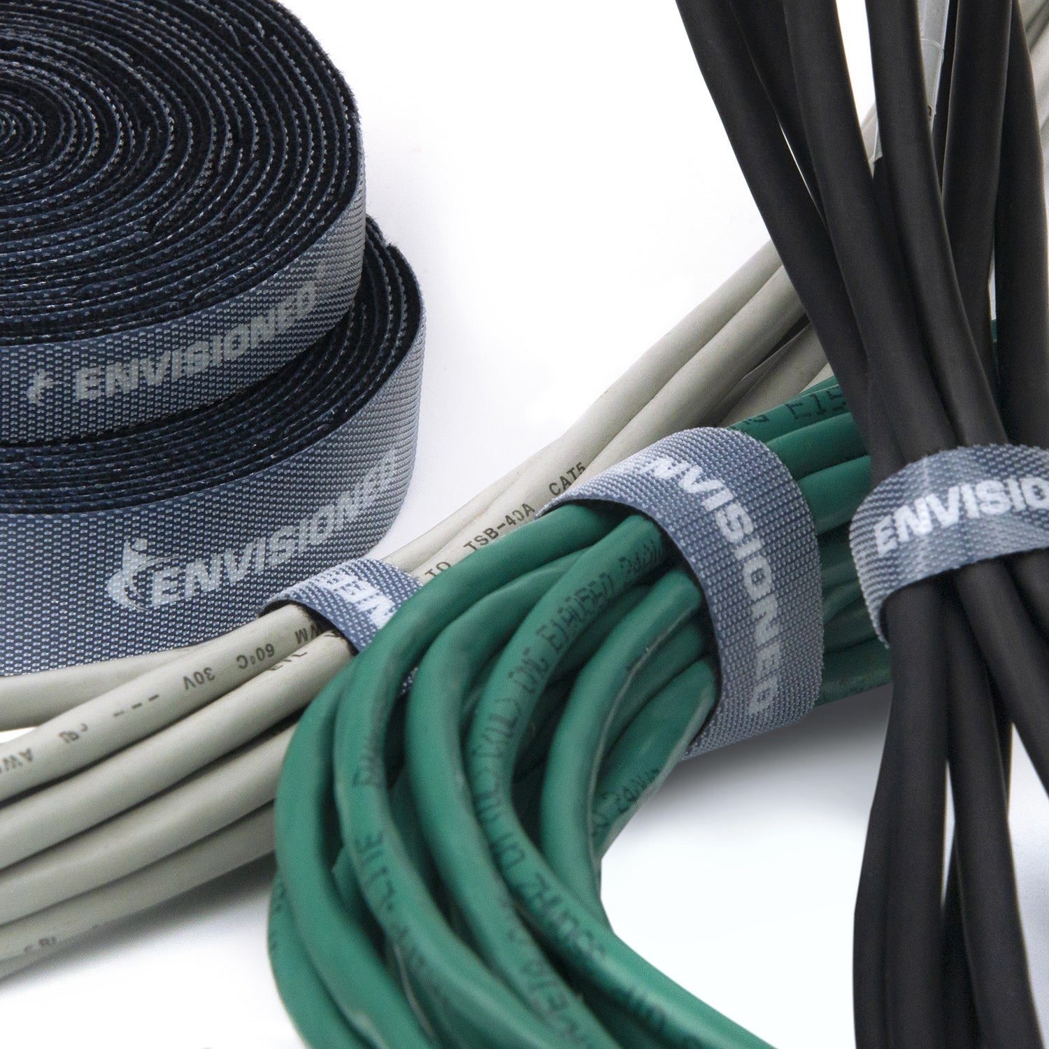 Precut Reusable Cable Ties Roll, 50 Precut Straps