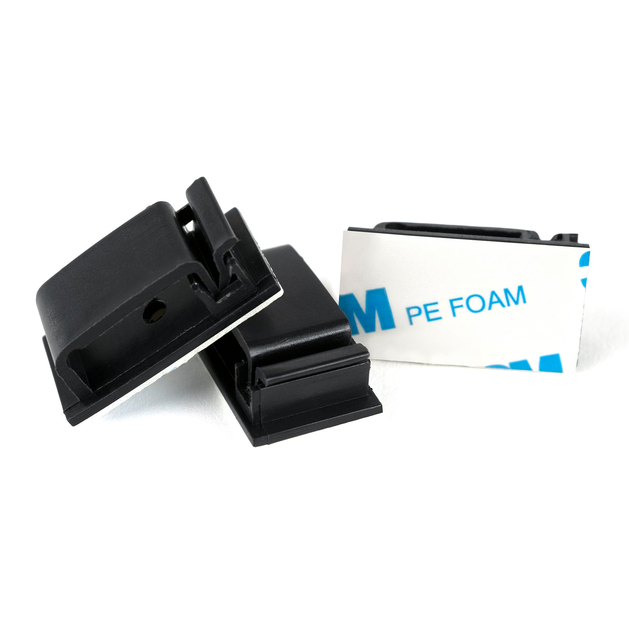 Medium Cable Clips (1 3/8" x 3/4") - 50 Pack Bundled with 10 Bonus Reusable Cable Ties
