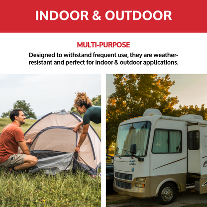 Camping & Outdoor Cinch Strap - Variety 10 Pack