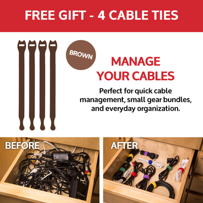 Camping & Outdoor Cinch Strap - Variety 10 Pack