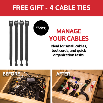 Garage Cinch Strap - Variety 10 Pack