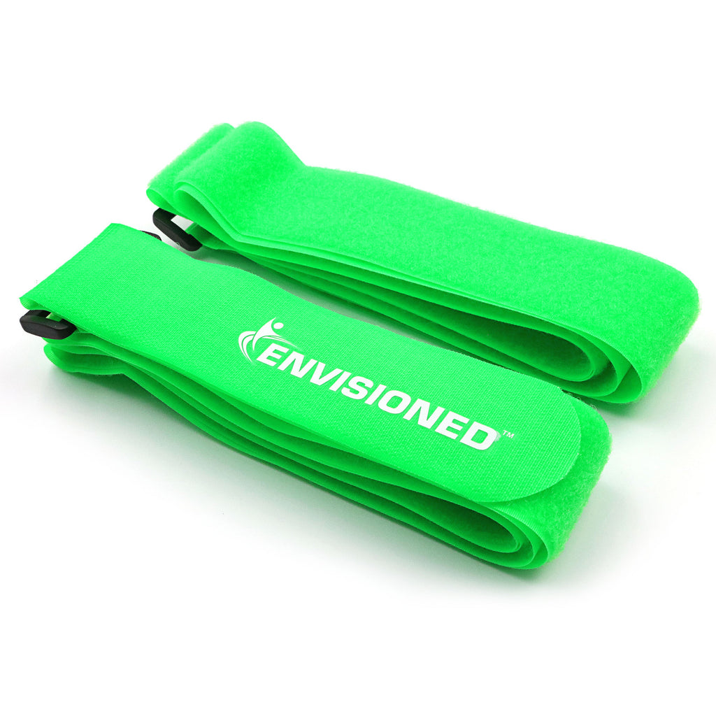 Neon Green Reusable Luggage Straps (2 Pack)