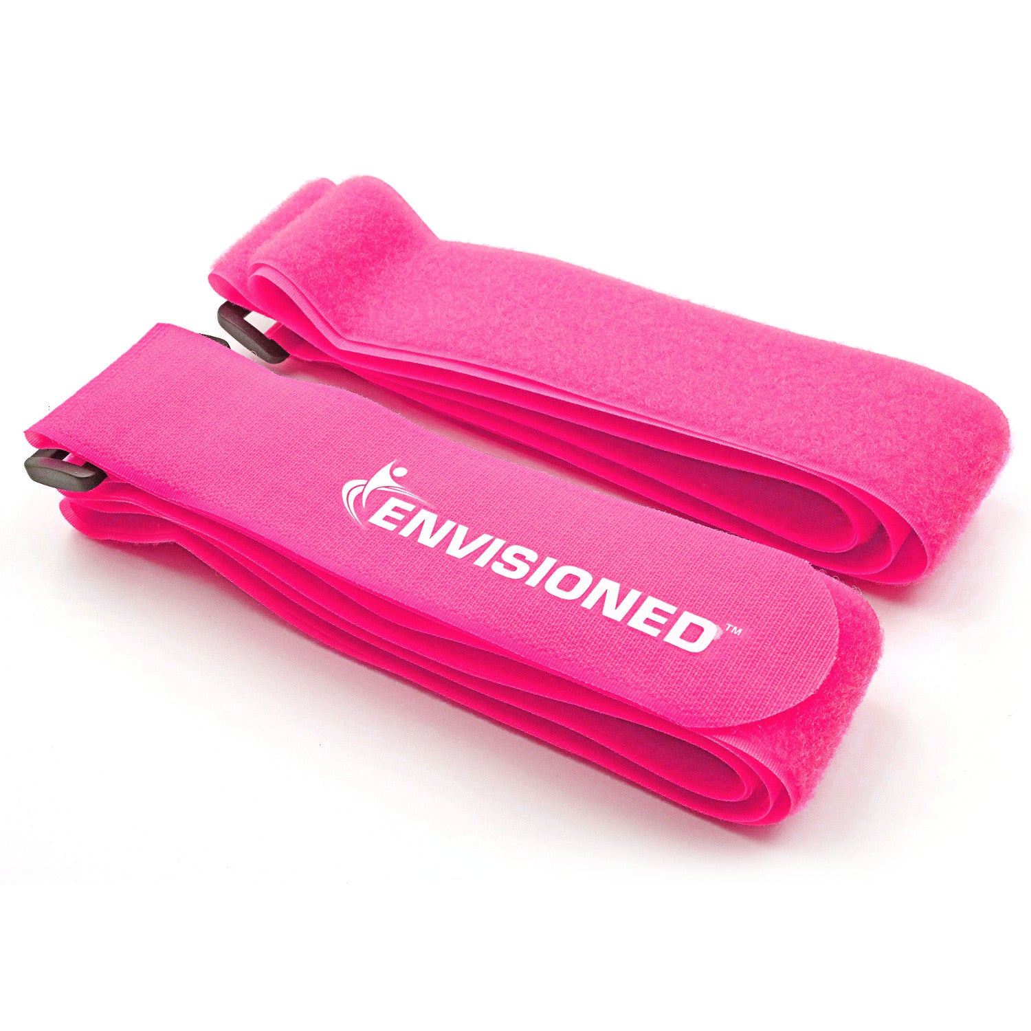 Neon Pink Reusable Luggage Straps (2 Pack)