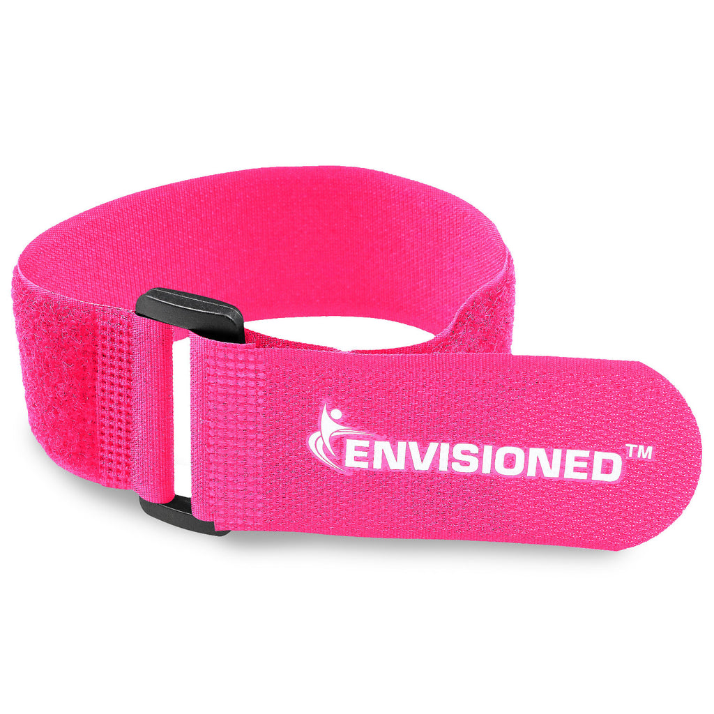 Neon Pink Reusable Luggage Straps (2 Pack)