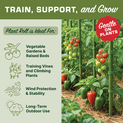 Plant Roll - Durable, Reusable Plant Staking Roll