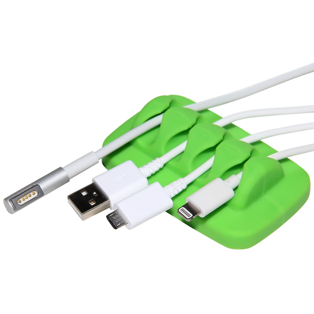 Weighted Desktop Cable Organizer - One Size Openings, Bundled with