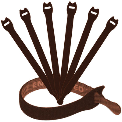 Reusable Cable Ties Brown