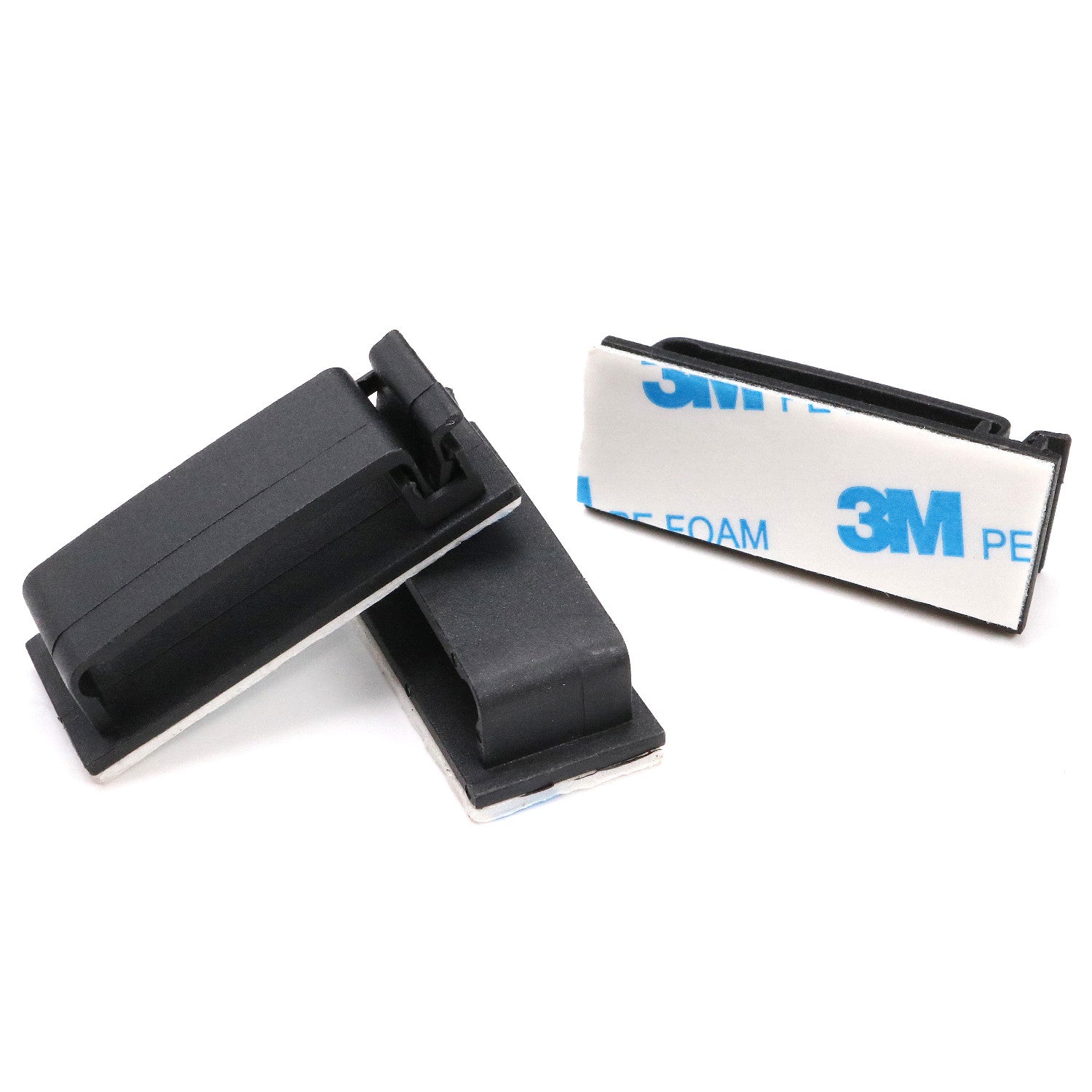 Large Cable Clips (1 3/4" x 3/4") - 50 Pack Bundled with 10 Bonus Reusable Cable Ties