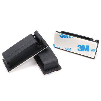 Large Cable Clips (1 3/4" x 3/4") - 50 Pack Bundled with 10 Bonus Reusable Cable Ties