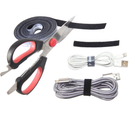 Reusable Cable Tie Roll White