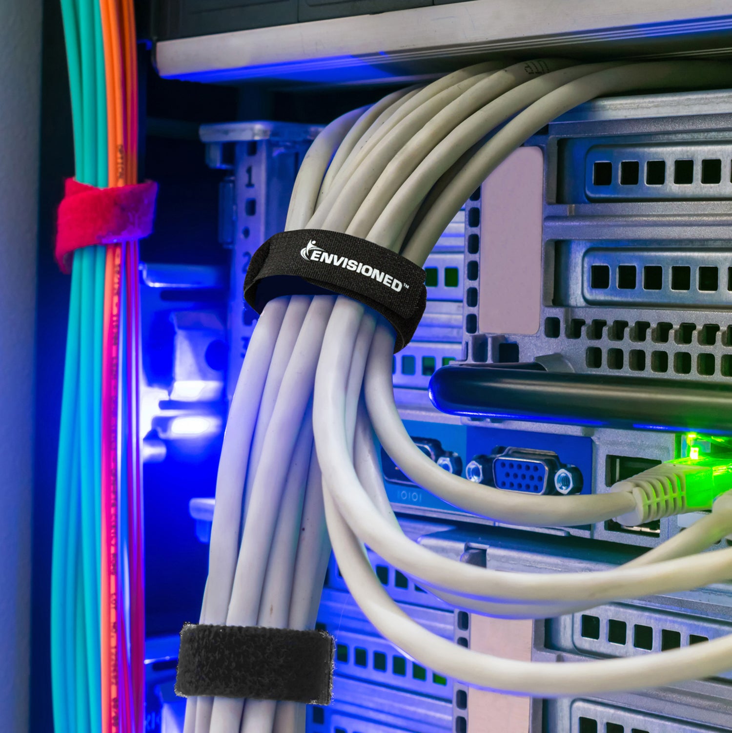 Fire Retardant Hook and Loop Cable Straps